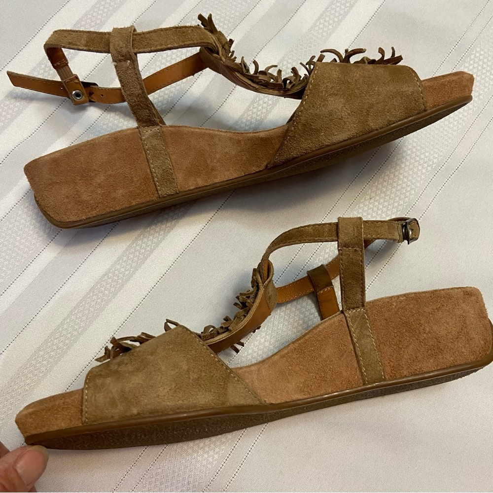 Paul Green Womens Sling Back Wedge Sandals Excellent Used Condition!  size 6.5